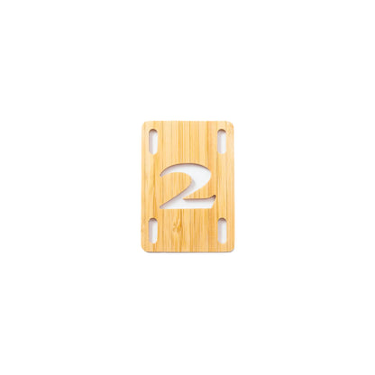 2 Riser Pads Bamboo - 1/8"