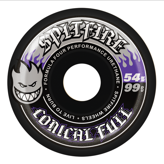 Spitfire Formula Four Conical Full 99a / Black - 54mm