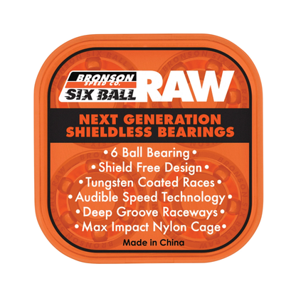 Bronson Six Ball Raw Bearings
