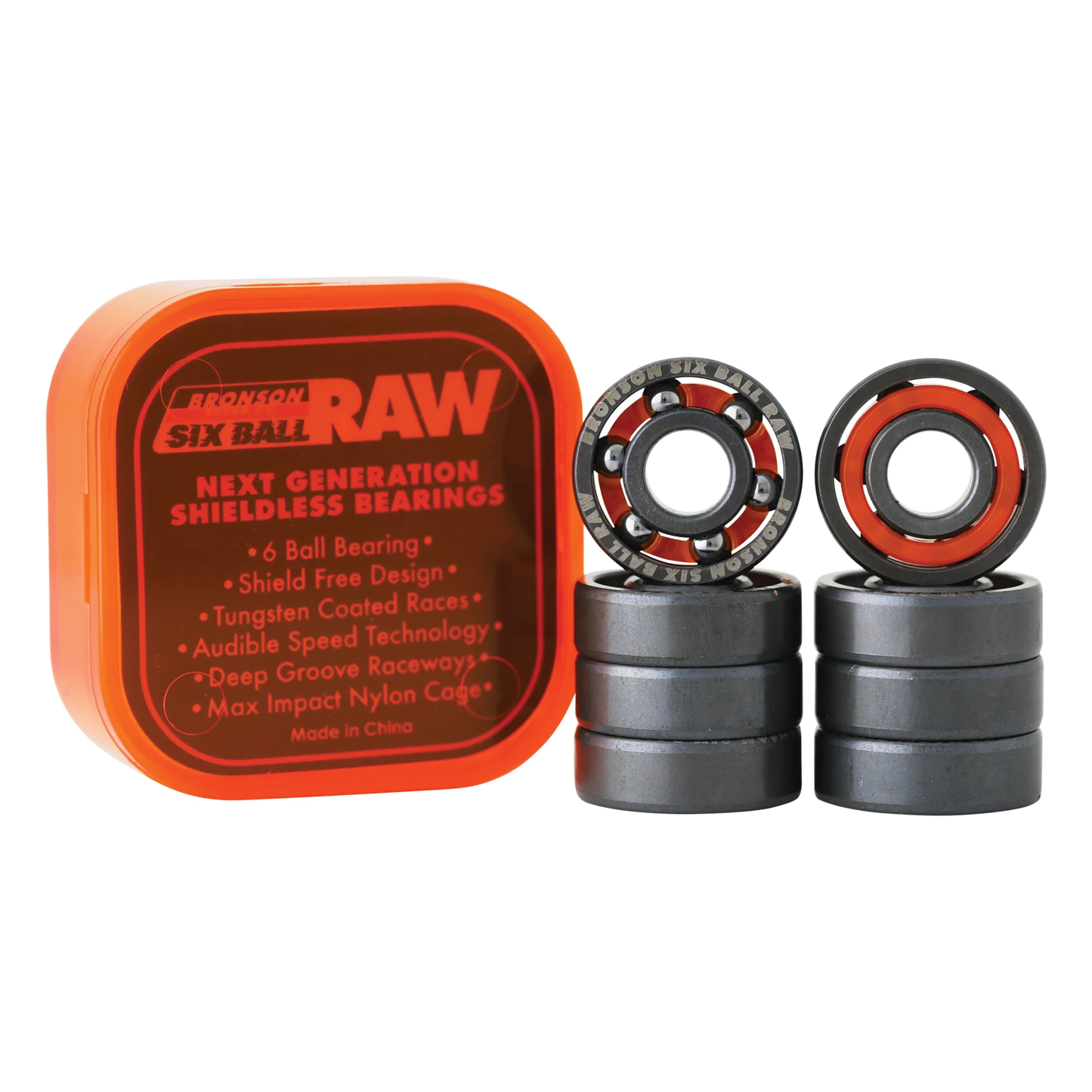 Bronson Six Ball Raw Bearings