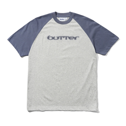 Butter Goods Witness Raglan Tee - Slate / Ash