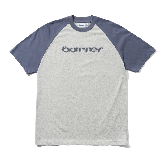 Butter Goods Witness Raglan Tee - Slate / Ash