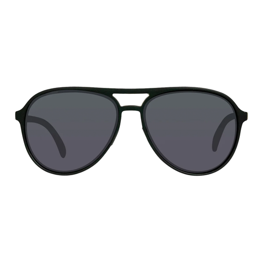 Cassette Apollo Sunglasses - Matte Black / Polarized Smoke Lens