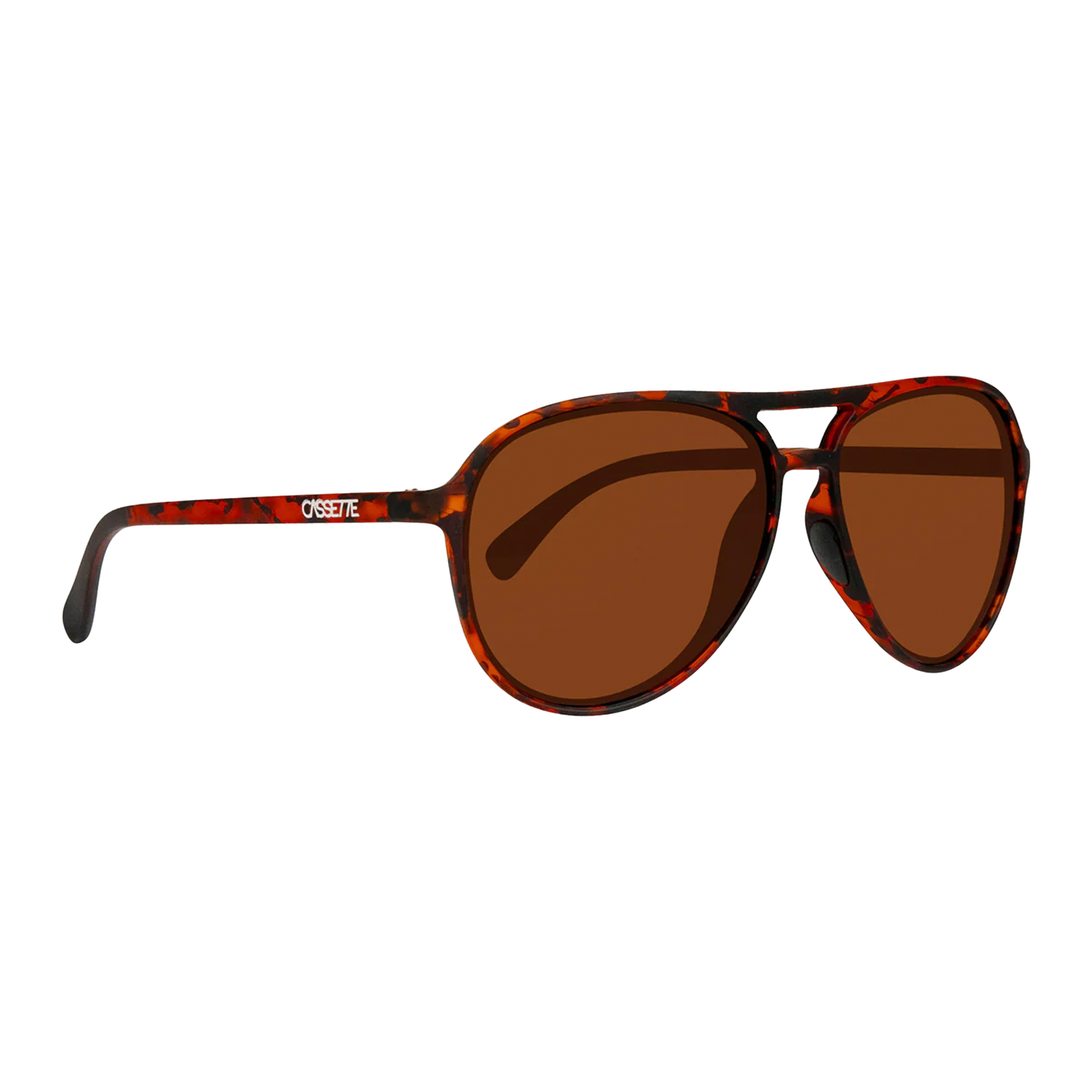 Cassette Apollo Sunglasses - Whiskey Tortoise / Polarized Brown Lens