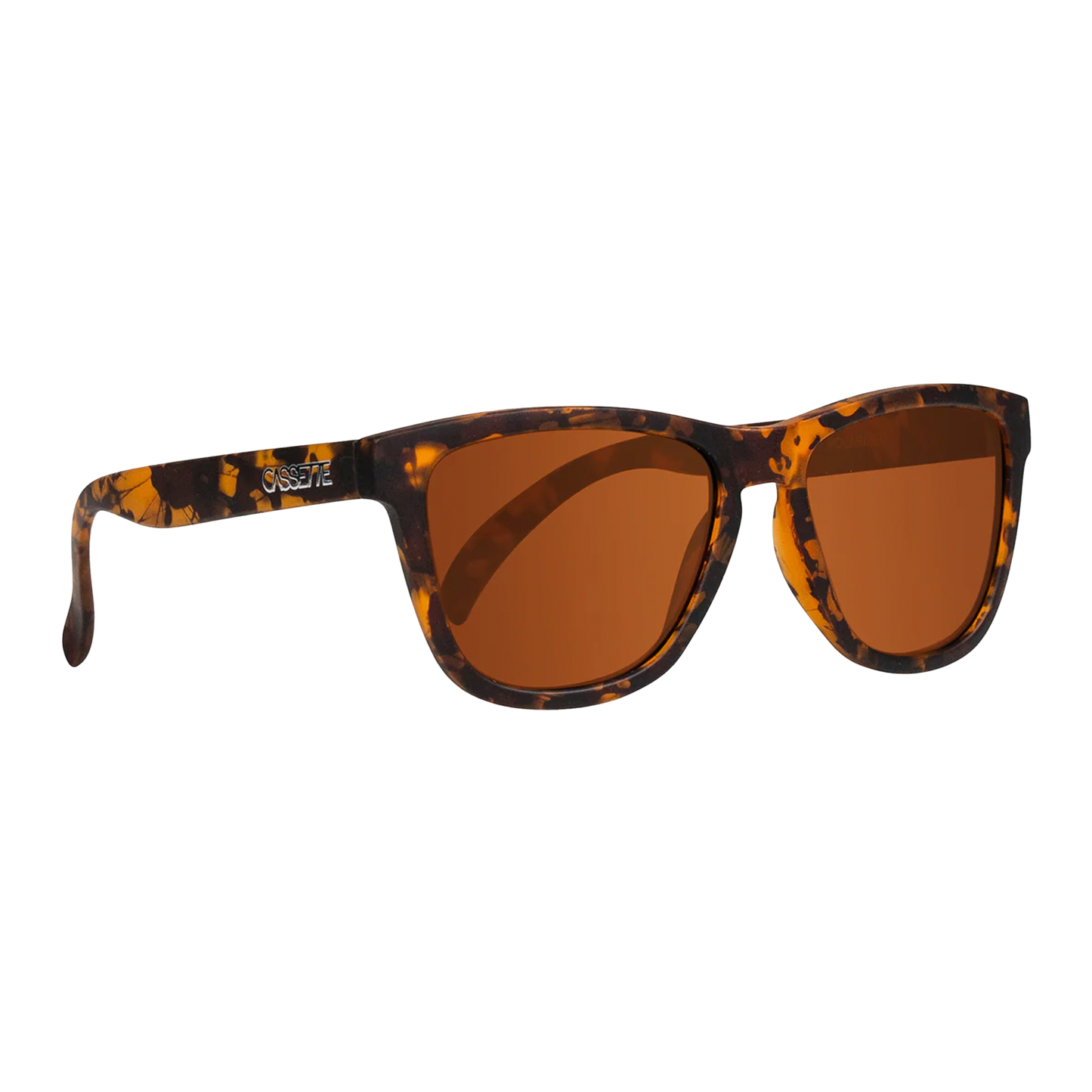 Cassette Easy Livin' Sunglasses - Splatter Tortoise / Polarized Brown Lens