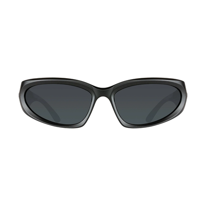 Cassette Limewire Sunglasses - Black / Smoke Lens