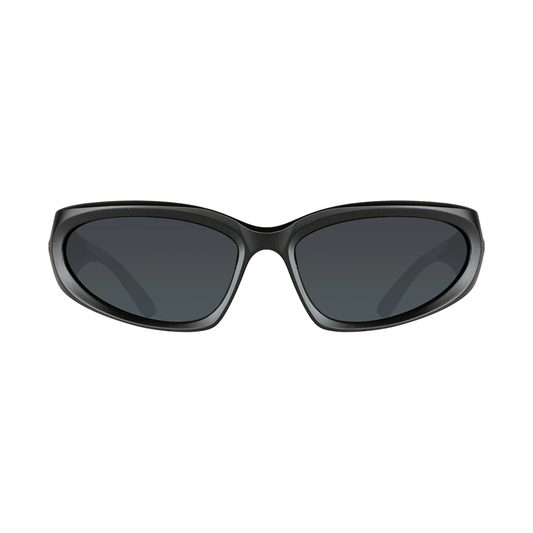 Cassette Limewire Sunglasses - Black / Smoke Lens