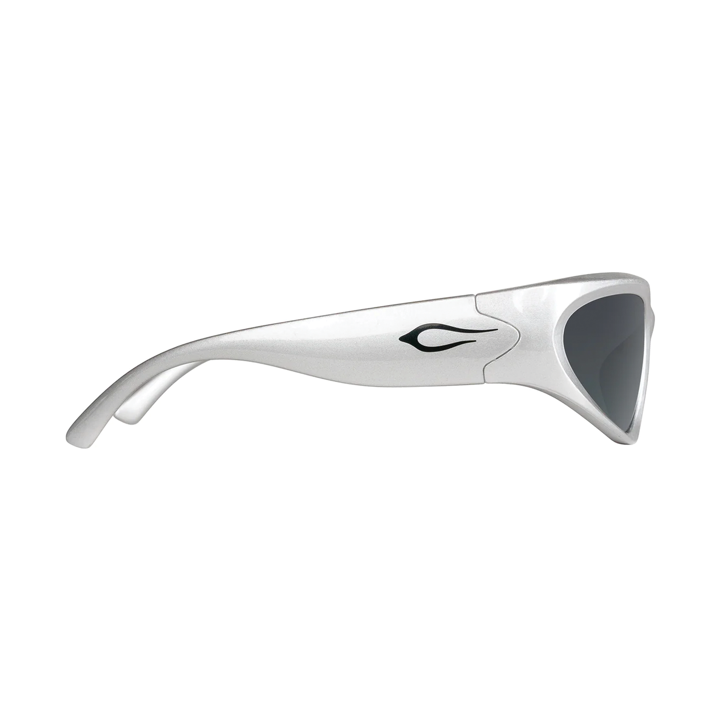 Cassette Limewire Sunglasses - Silver / Smoke Lens