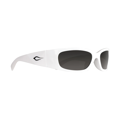 Cassette Napster Sunglasses - White / Smoke lens