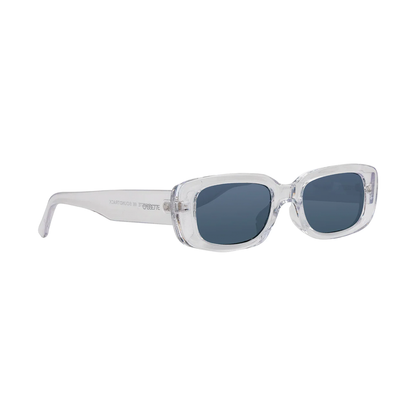 Cassette Soundtrack Sunglasses - Crystal / Smoke Lens