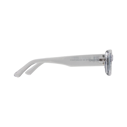 Cassette Soundtrack Sunglasses - Crystal / Smoke Lens