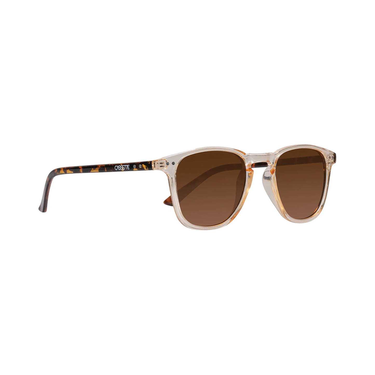 Cassette Standard Sunglasses - Champagne Tortoise / Brown Lens
