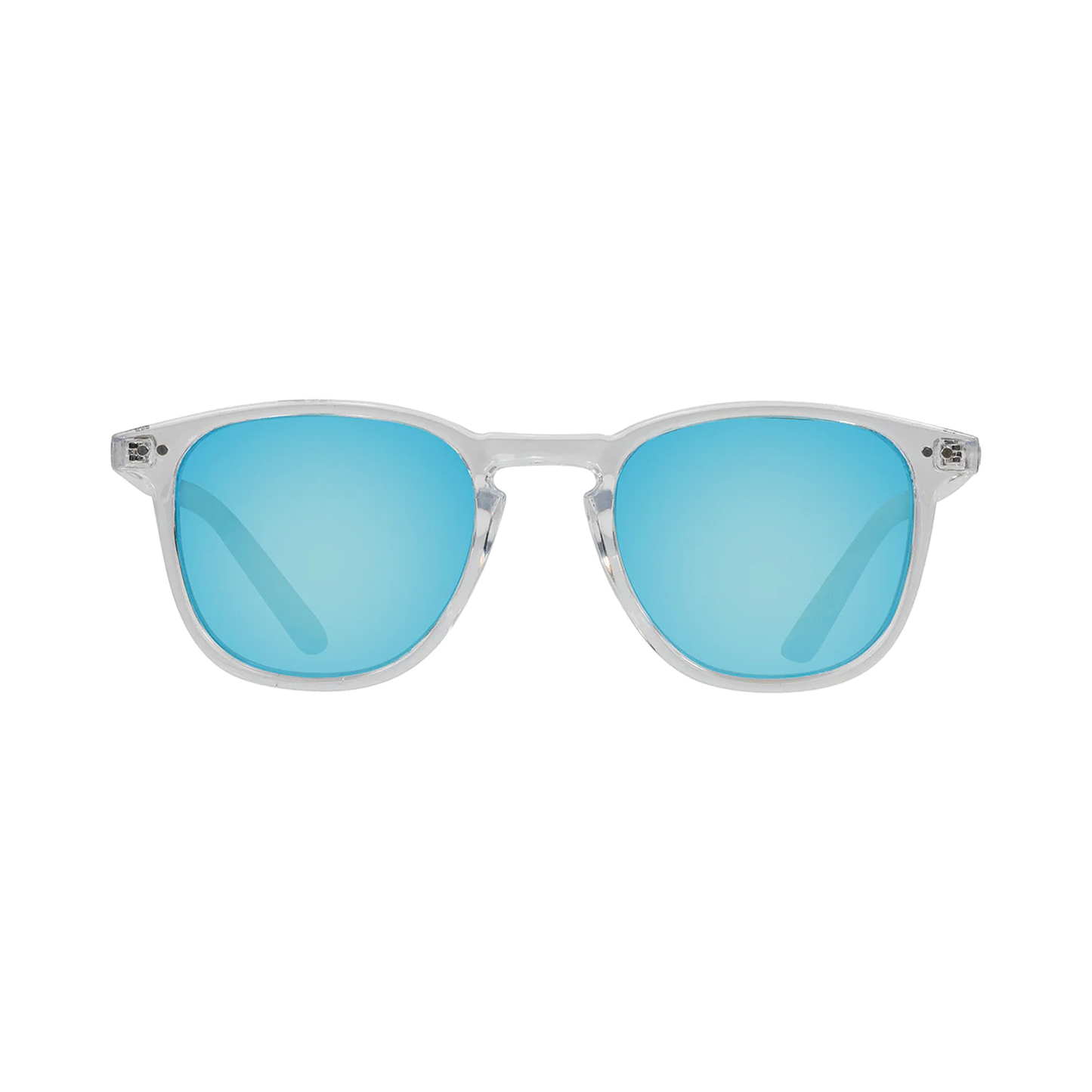 Cassette Standard Sunglasses - Clear / Sky Blue Mirror Lens