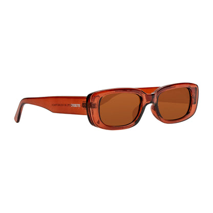 Cassette Soundtrack Sunglasses - Brandy Brown / Brown Lens