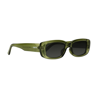 Cassette Soundtrack Sunglasses - Evergreen / Smoke Lens