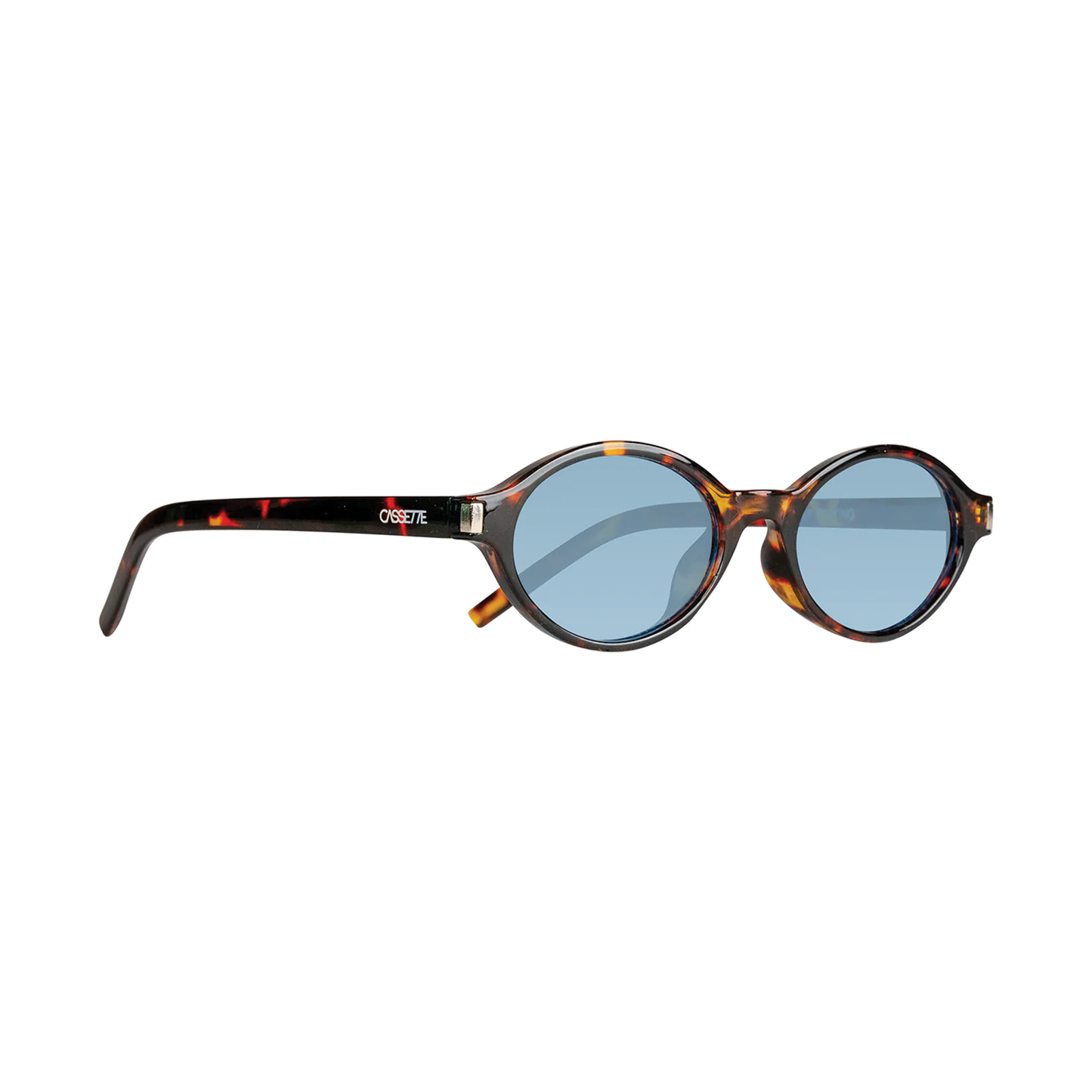 Cassette Tempo Sunglasses -  Demi Tortoise / Blue Lens