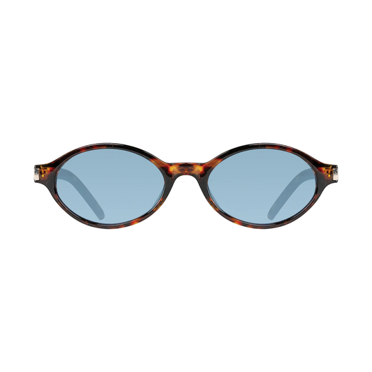 Cassette Tempo Sunglasses -  Demi Tortoise / Blue Lens