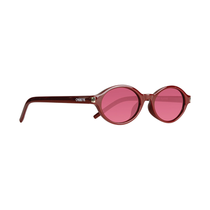 Cassette Tempo Sunglasses - Maroon / Red Lens