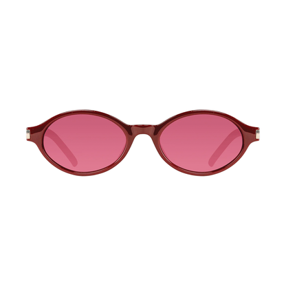 Cassette Tempo Sunglasses - Maroon / Red Lens