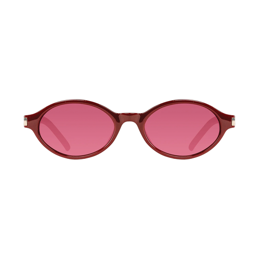 Cassette Tempo Sunglasses - Maroon / Red Lens