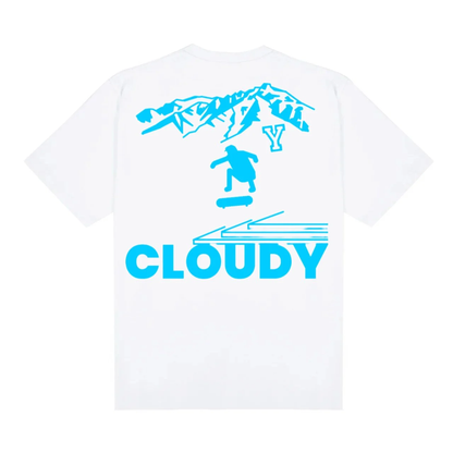 Cloudy Provo Locals Tee - White