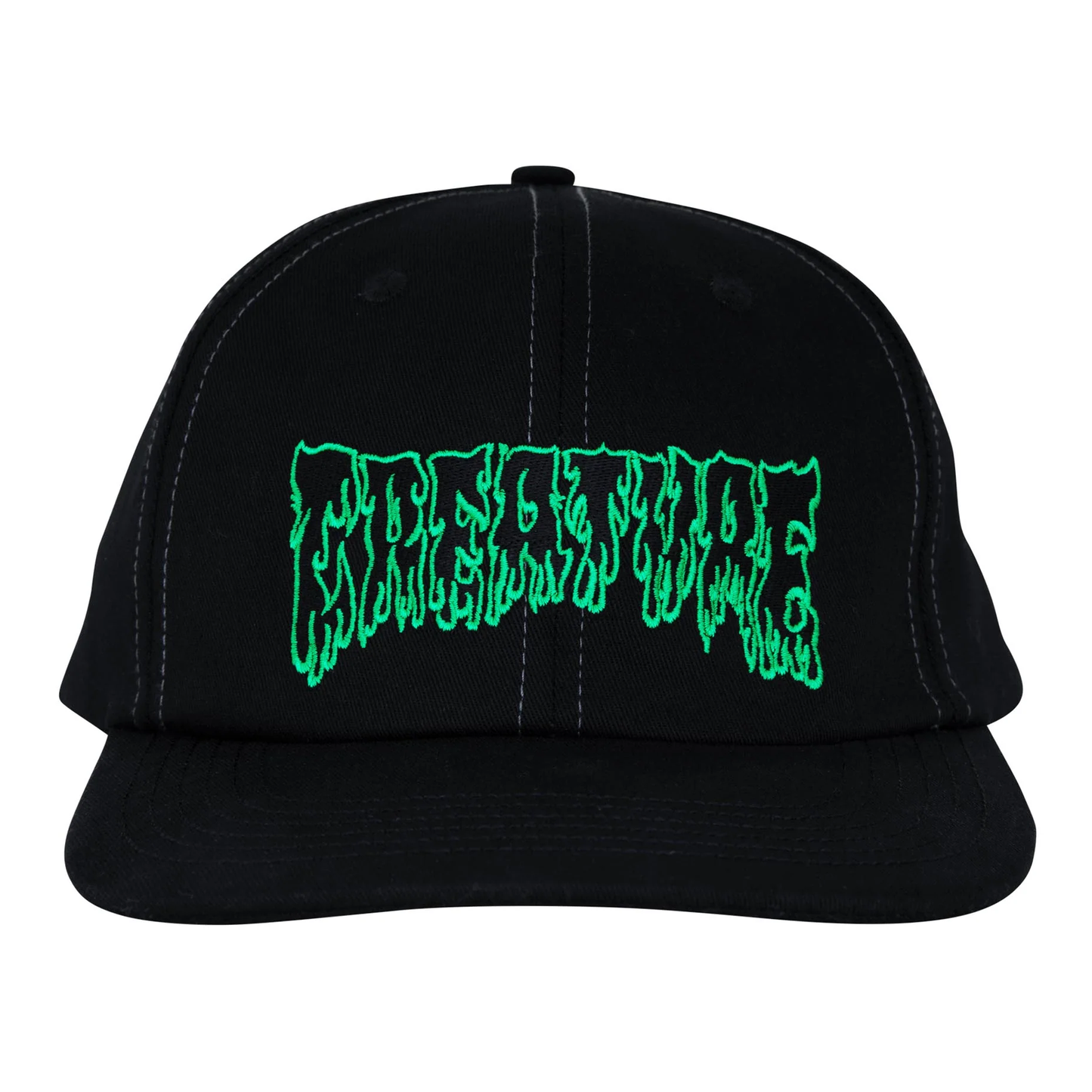 Creature Hesher Flame Snapback Hat - Black