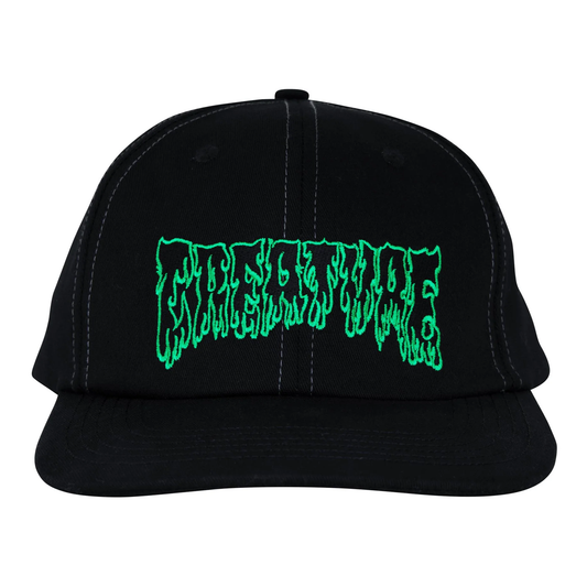 Creature Hesher Flame Snapback Hat - Black