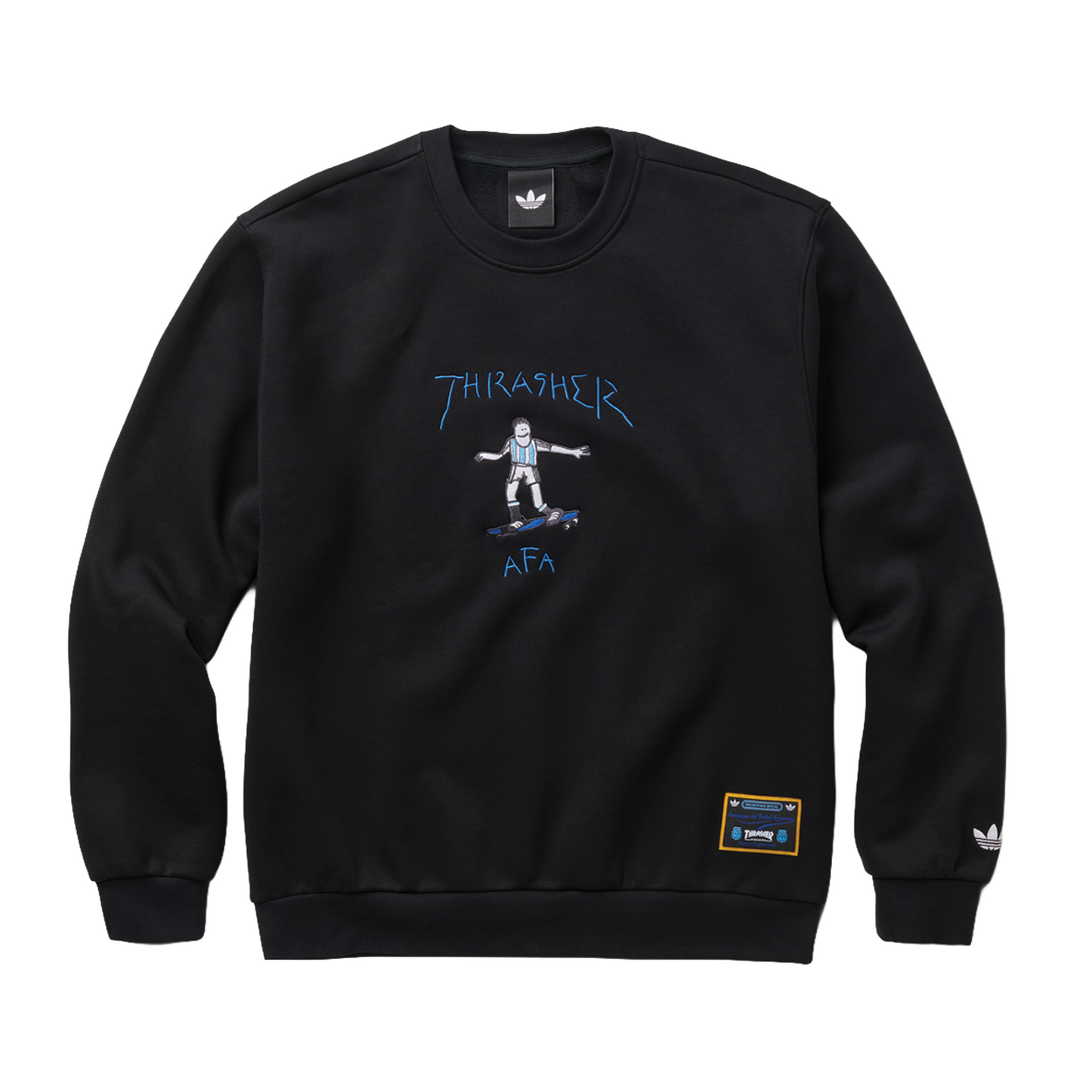 Adidas Thrasher x AFA Gonz Crewneck  - Black