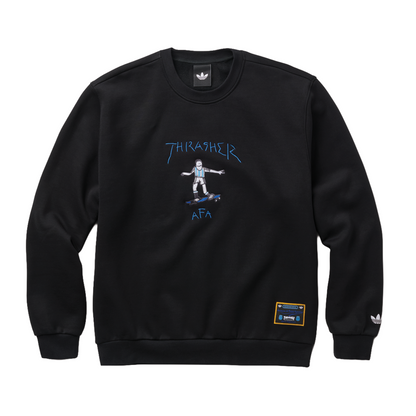Adidas Thrasher x AFA Gonz Crewneck  - Black