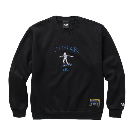 Adidas Thrasher x AFA Gonz Crewneck  - Black
