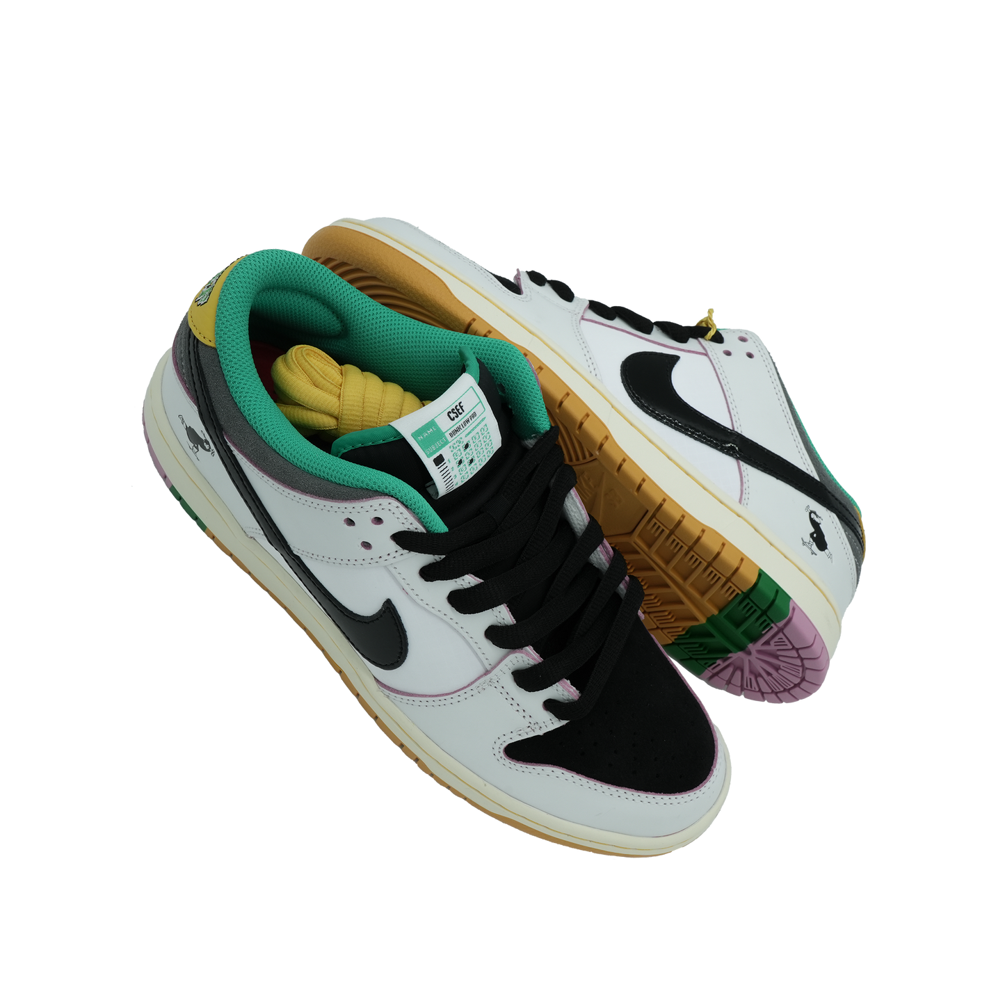 Nike SB Dunk Low QS "CSEF" - Summit White / Black - White