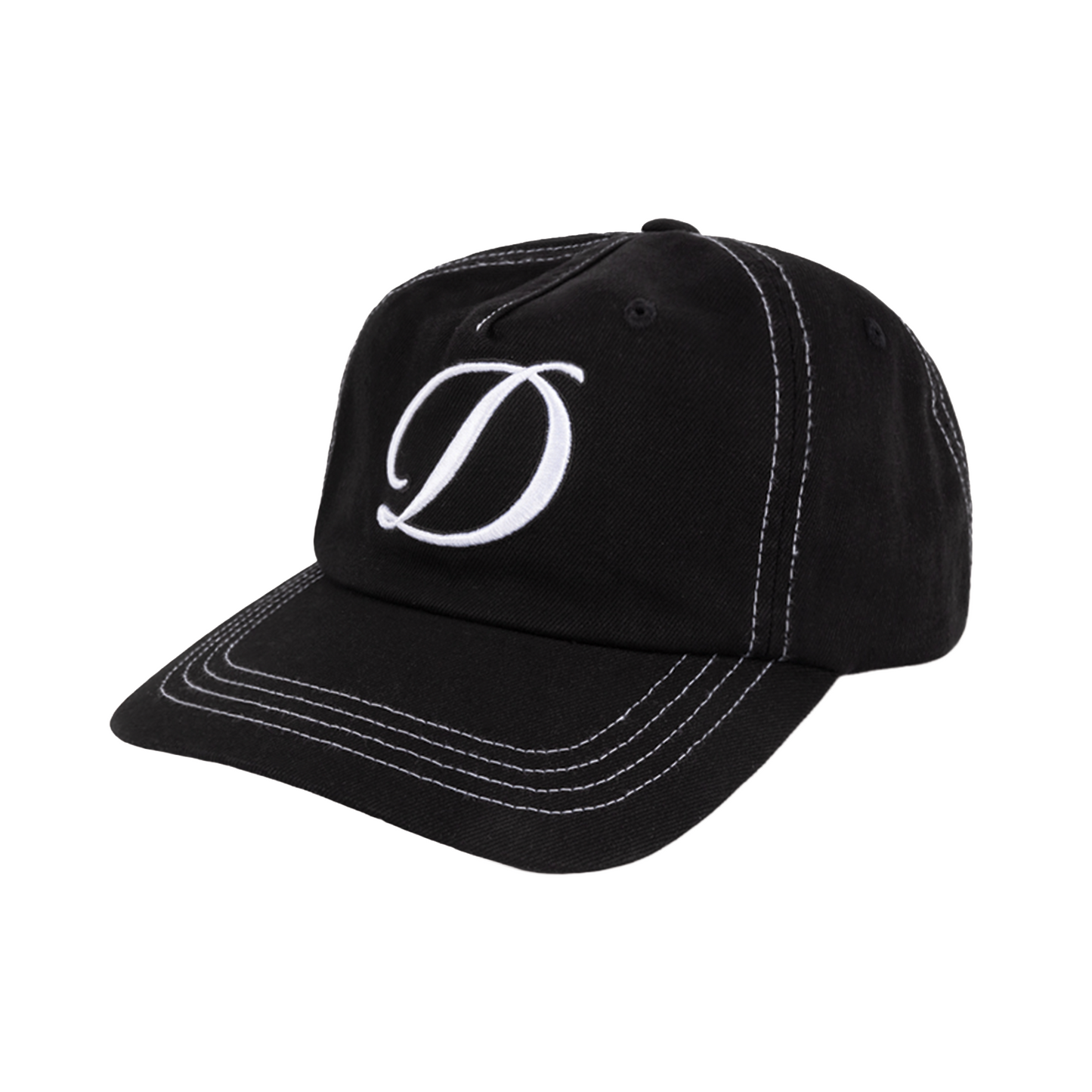 Dime Cursive Denim Worker Cap - Black
