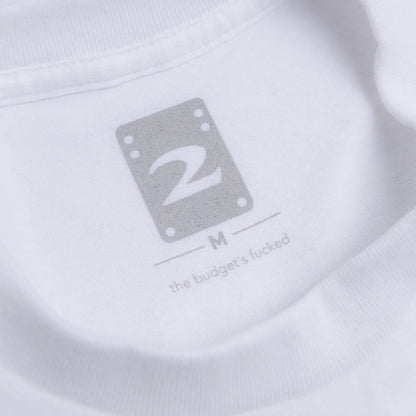 2 Riser Pads Logo Tee - White/Black