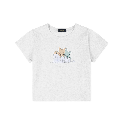 Dime Women's Fluff Tee - Ash