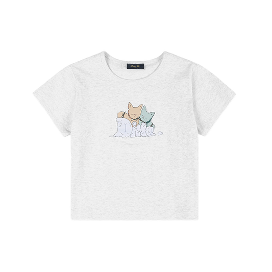 Dime Women's Fluff Tee - Ash