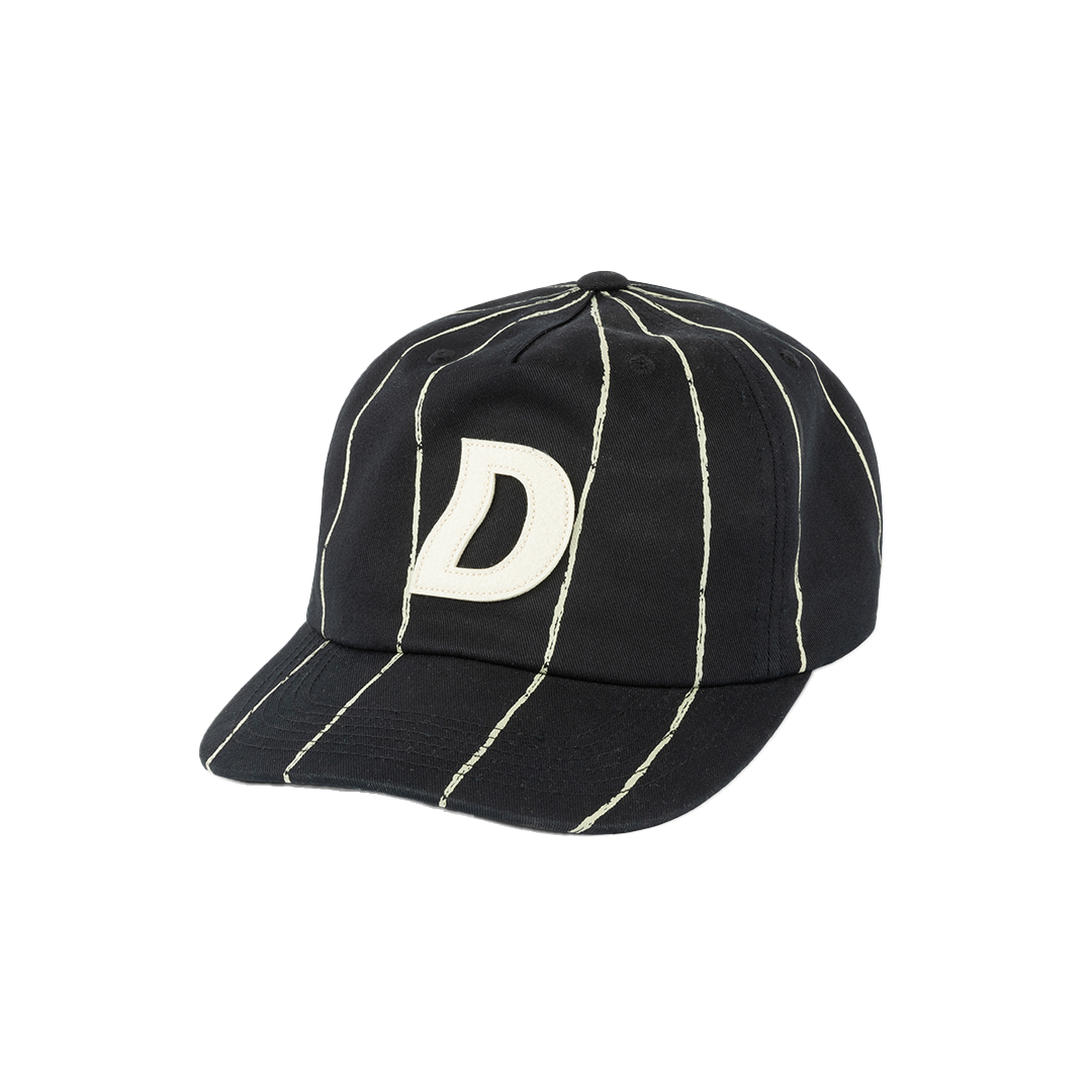 Dime Pinstriped Worker Cap - Black