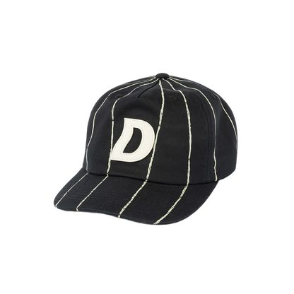 Dime Pinstriped Worker Cap - Black