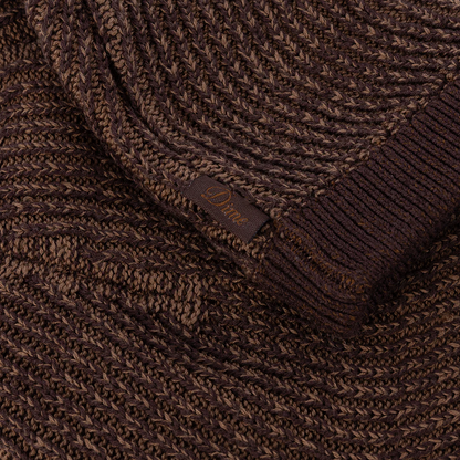Dime Wave Knit Skully - Brown