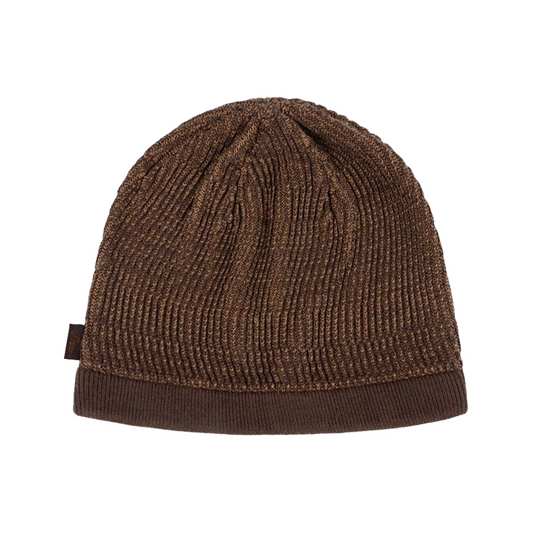 Dime Wave Knit Skully - Brown