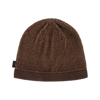 Dime Wave Knit Skully - Brown