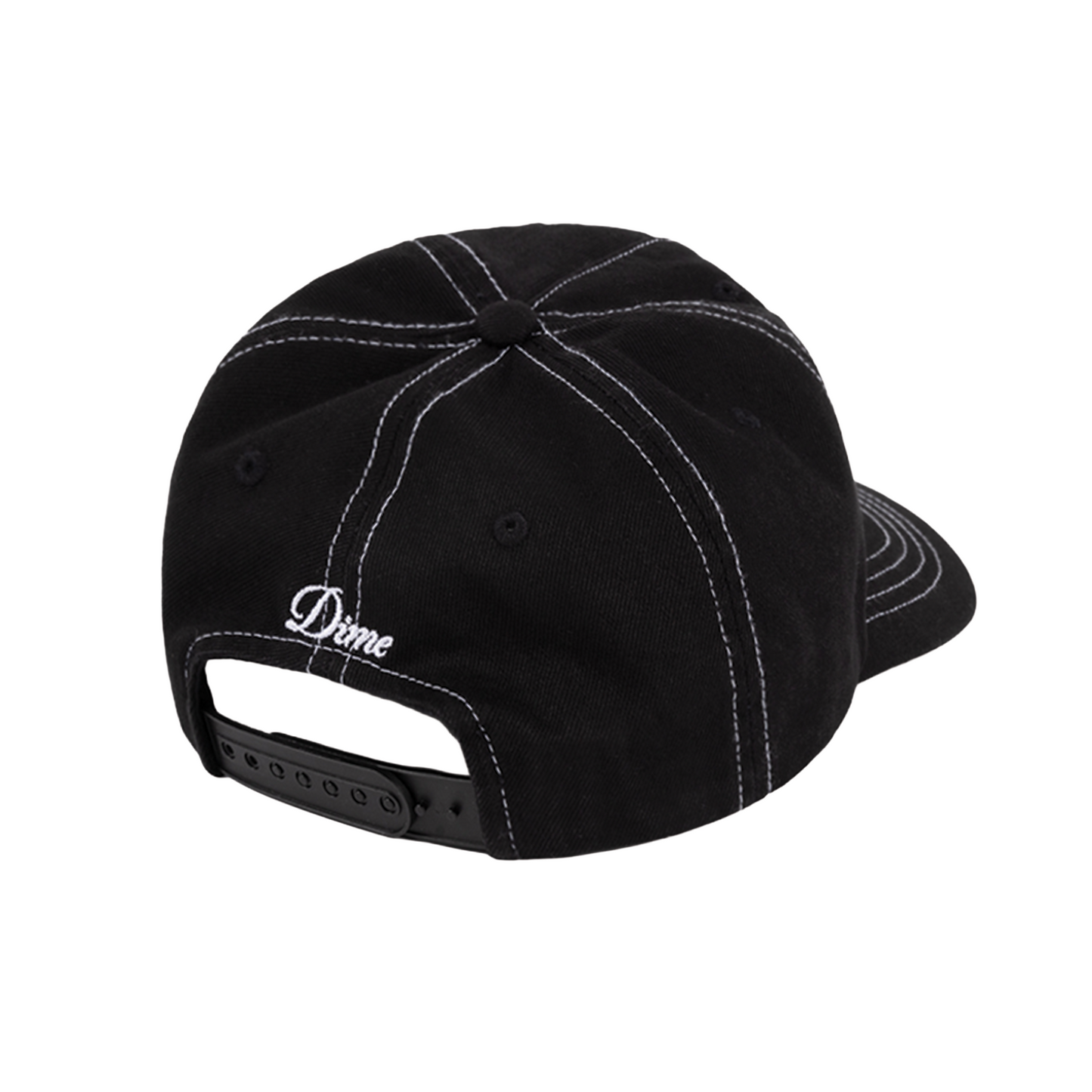 Dime Cursive Denim Worker Cap - Black