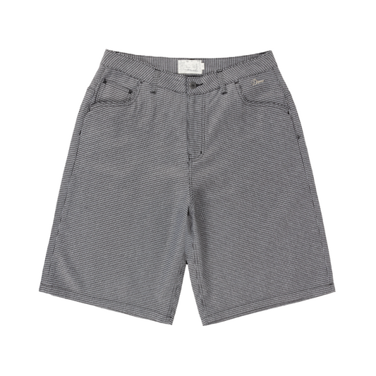 Dime Baggy Houndstooth Shorts - Gray
