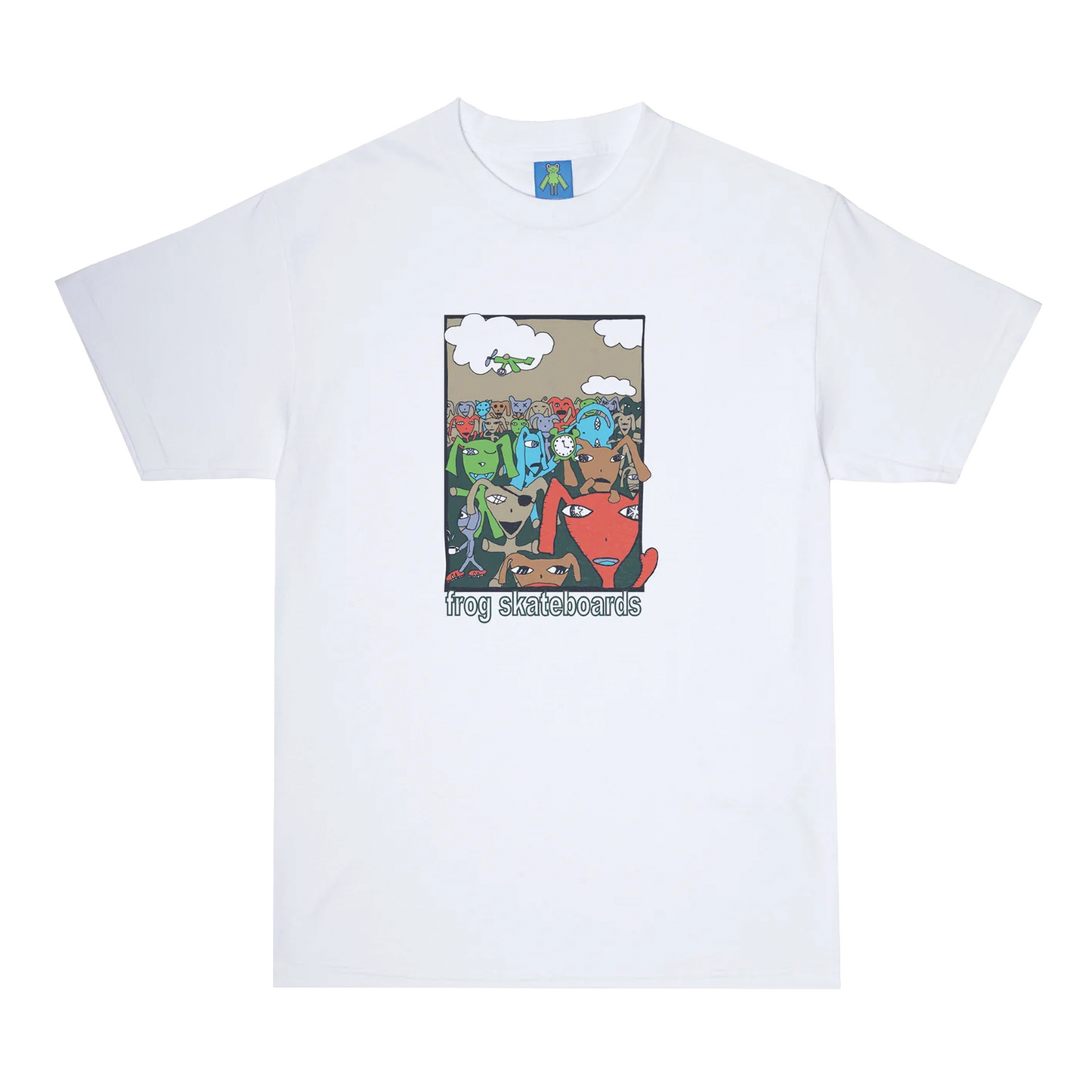 Frog Skateboards Party Monster T-Shirt - White