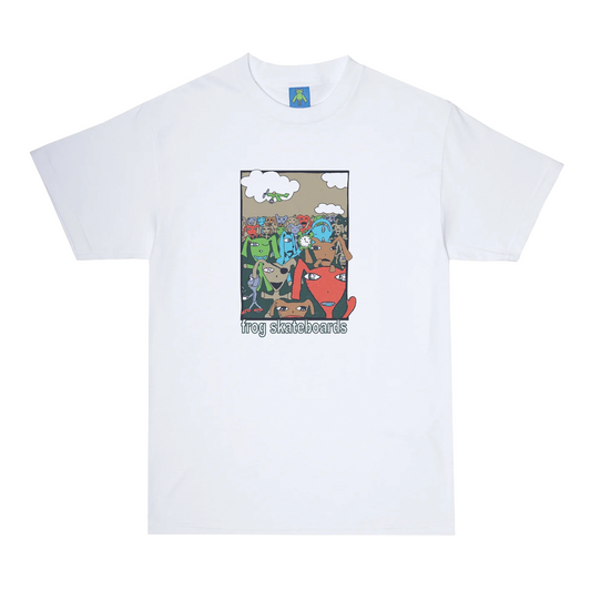 Frog Skateboards Party Monster T-Shirt - White