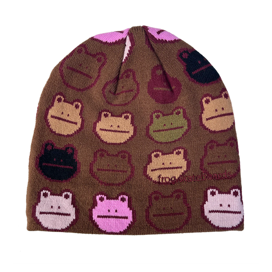 Frog Nation Beanie - Brown