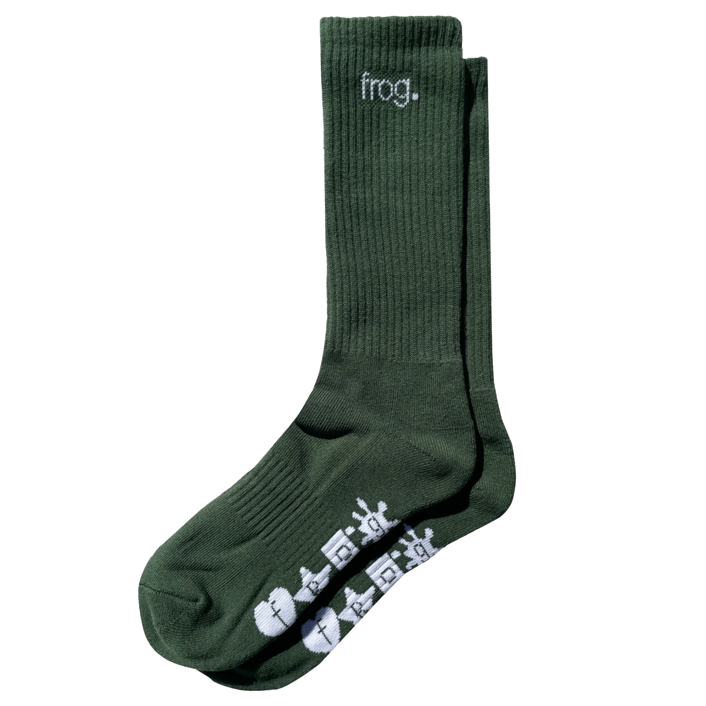 Frog Socks - Green/White