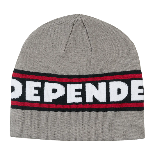 Independent Bar Logo Skully Beanie - Grey