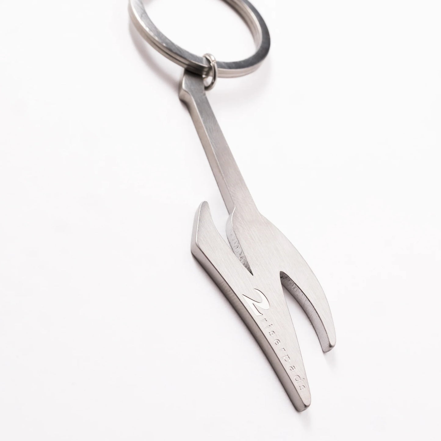 2 Riser Pads Guitar Keychain - Black