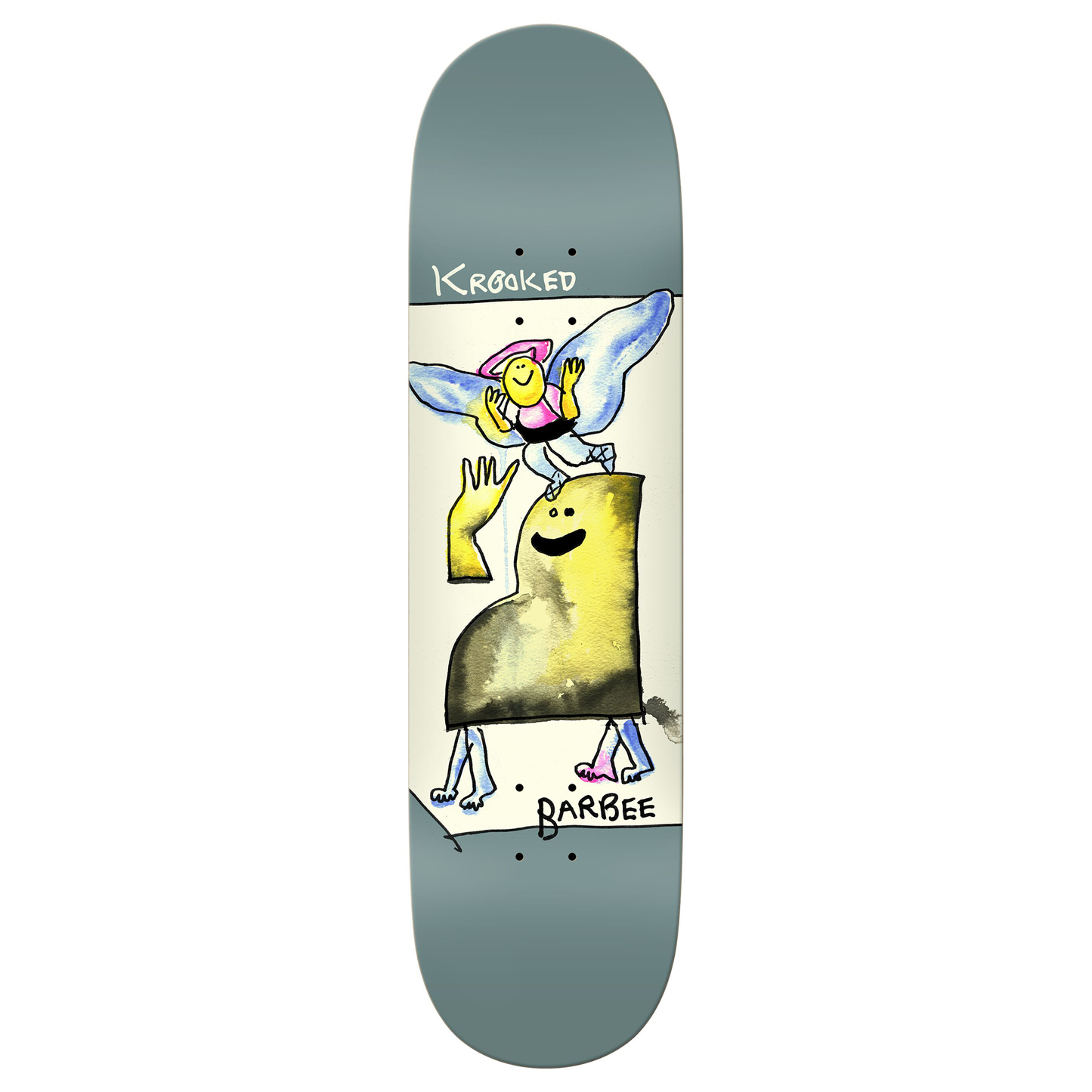 Krooked Barbee Watercolor Deck - 8.5