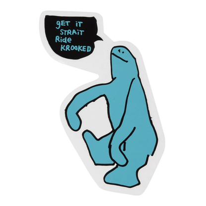 Krooked Get It Straight Sticker - Assorted Colors